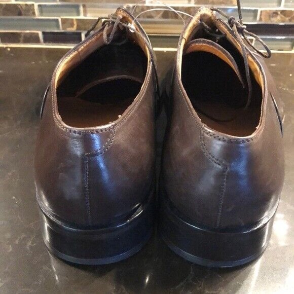Pal Zileri dark‎ brown oxford lace up dress shoes Men’s Size 9 main image 6